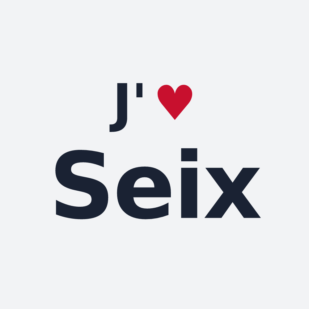 Poster personnalisé Seix — design J'aime Seix