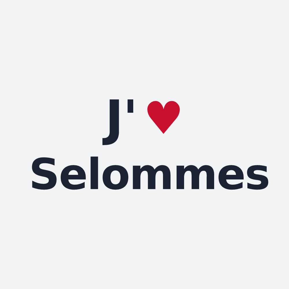 Poster personnalisé Selommes — design J'aime Selommes