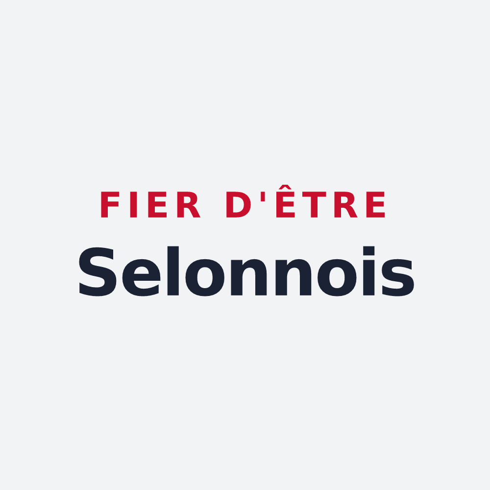 Poster « Fier d'être Selonnois » — design pour Selonnet