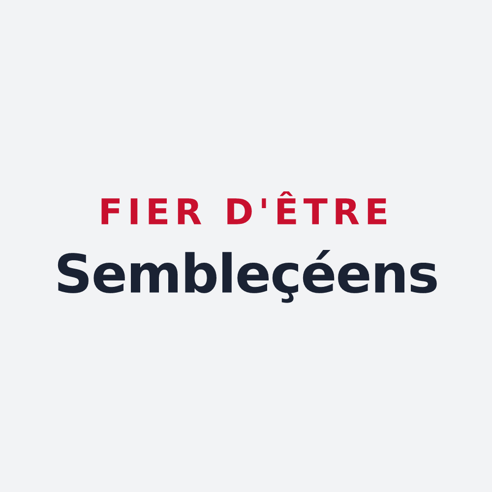 Poster « Fier d'être Sembleçéens » — design pour Sembleçay