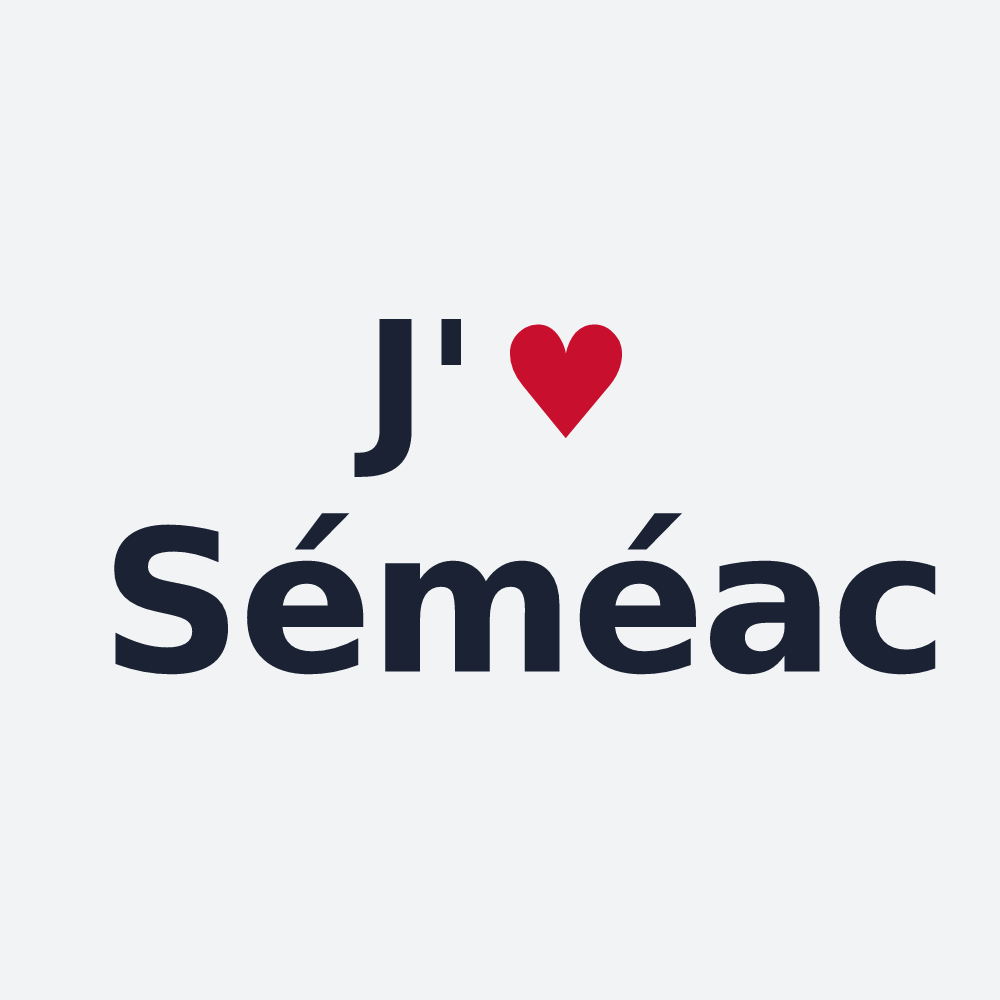 Poster personnalisé Séméac — design J'aime Séméac