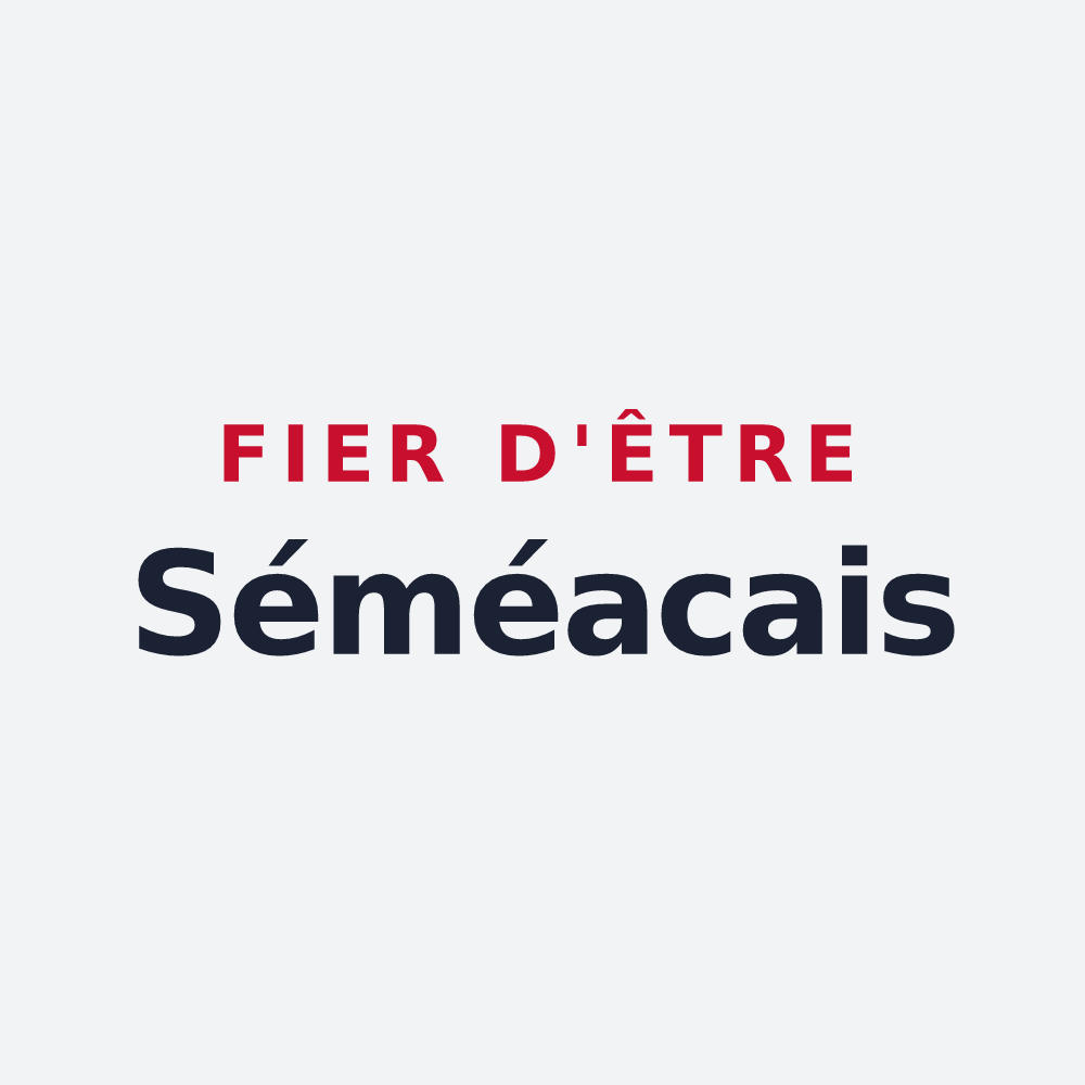 Poster « Fier d'être Séméacais » — design pour Séméac