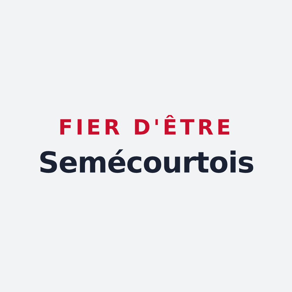 Poster « Fier d'être Semécourtois » — design pour Semécourt