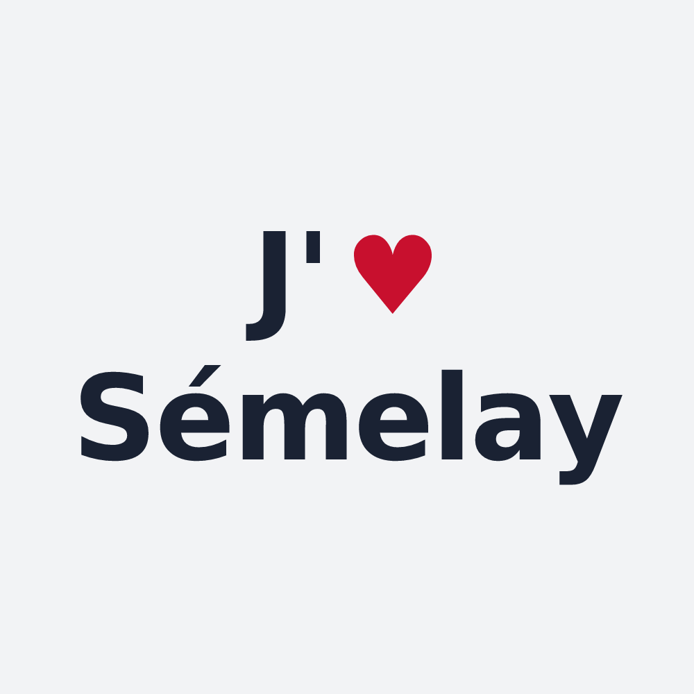 Poster personnalisé Sémelay — design J'aime Sémelay