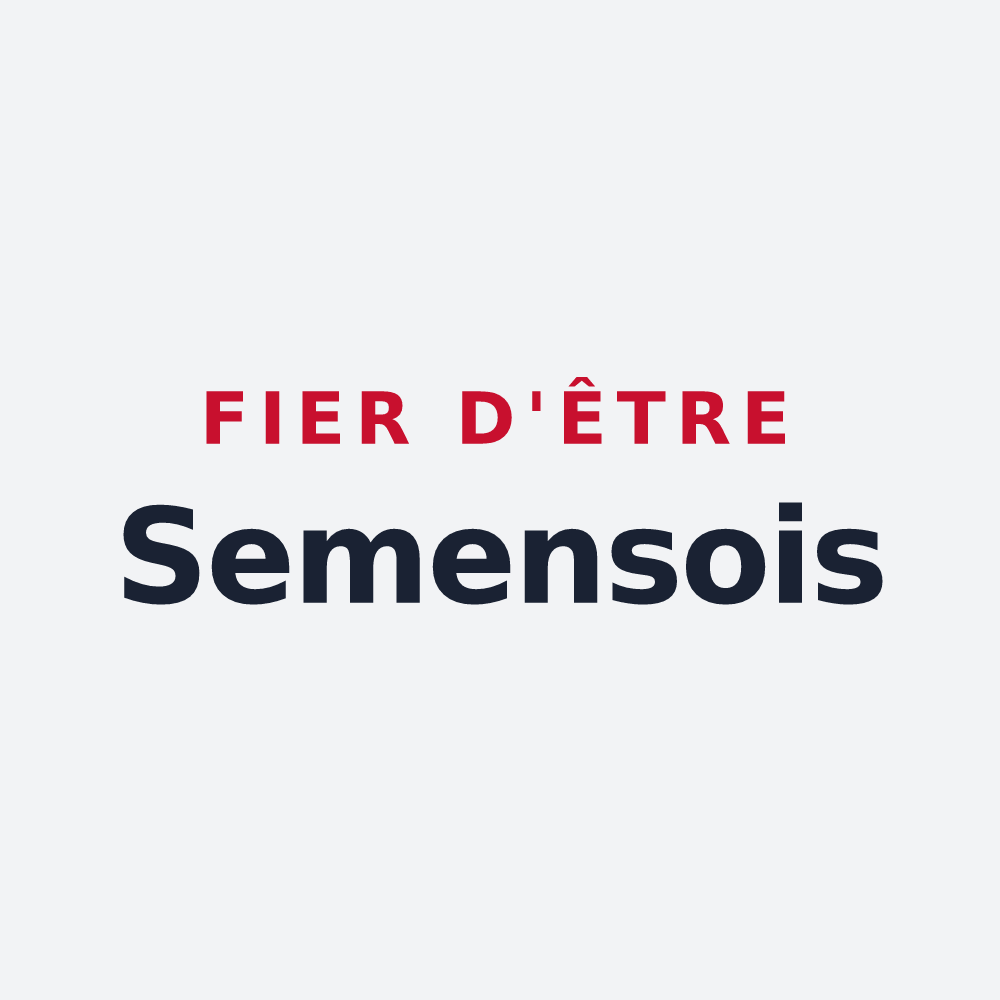 Poster « Fier d'être Semensois » — design pour Semens