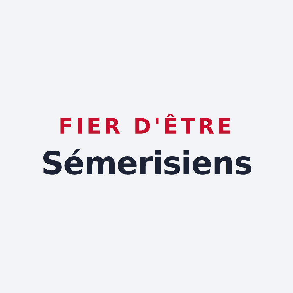 Poster « Fier d'être Sémerisiens » — design pour Sémeries