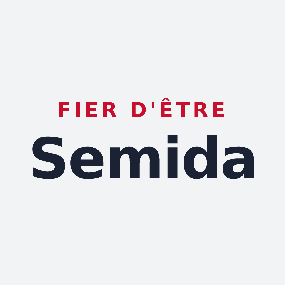 Poster « Fier d'être Semida » — design pour Semide