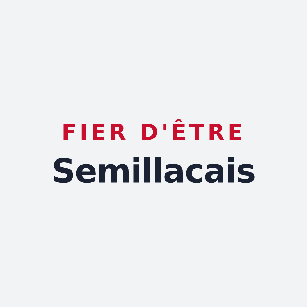 Poster « Fier d'être Semillacais » — design pour Semillac