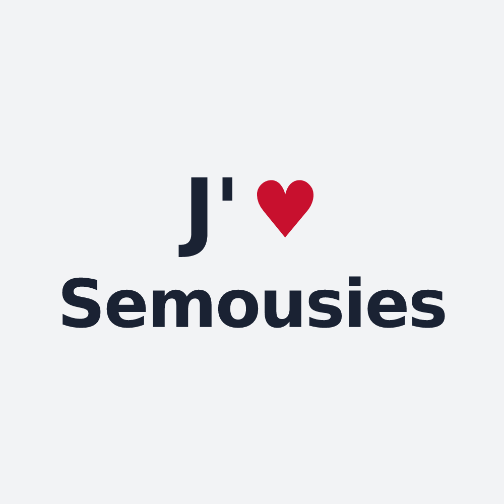 Poster personnalisé Semousies — design « J'aime Semousies » imprimé sur le poster