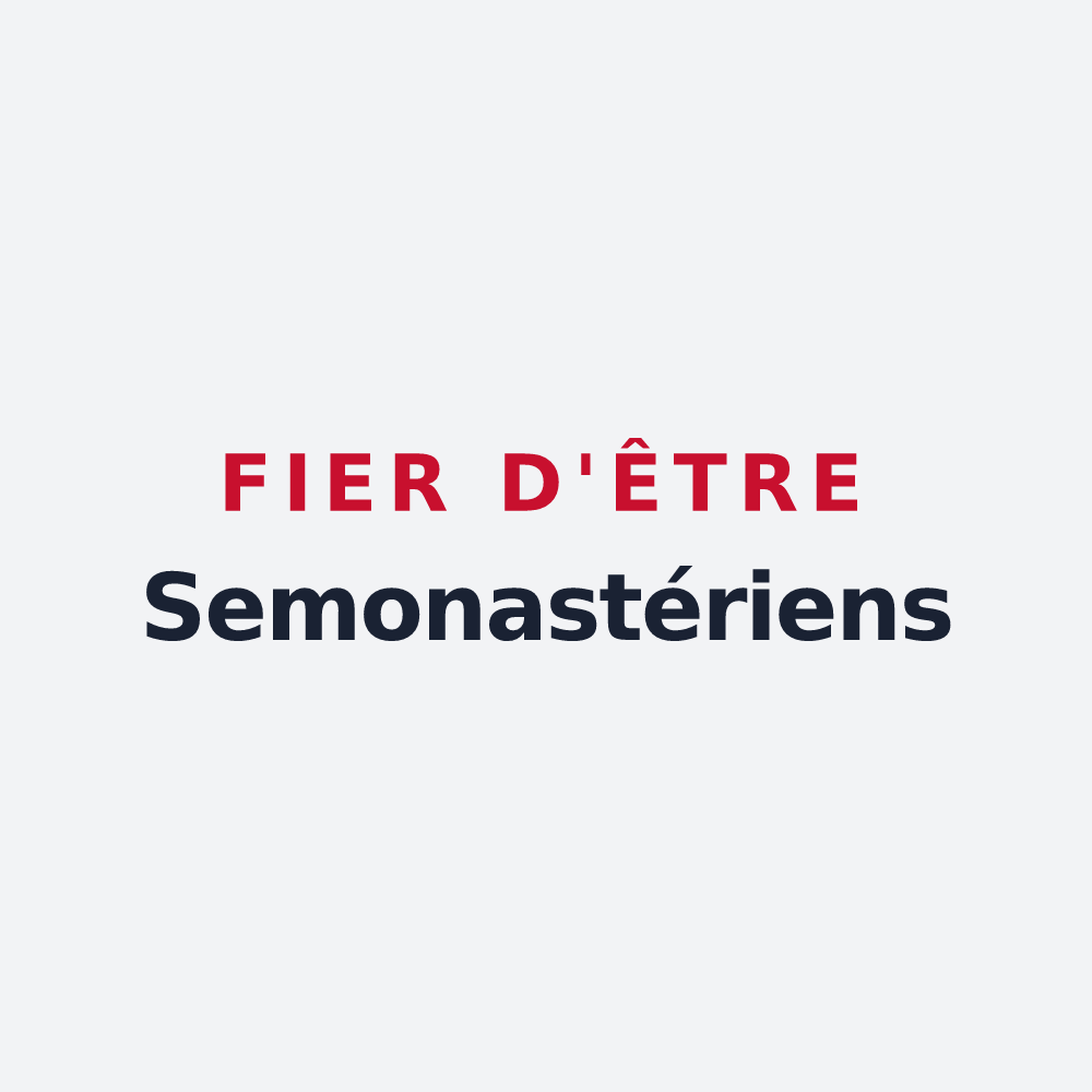 Poster « Fier d'être Semonastériens » — design pour Semoutiers-Montsaon