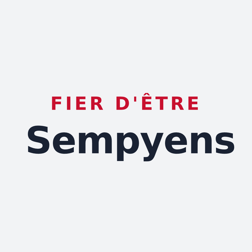 Poster « Fier d'être Sempyens » — design pour Sempy