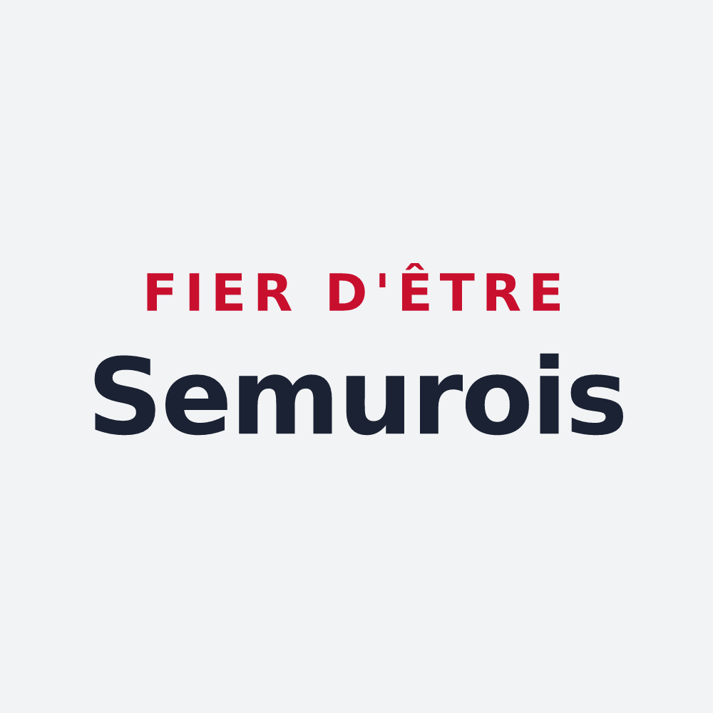 Poster « Fier d'être Semurois » — design pour Semur-en-Brionnais