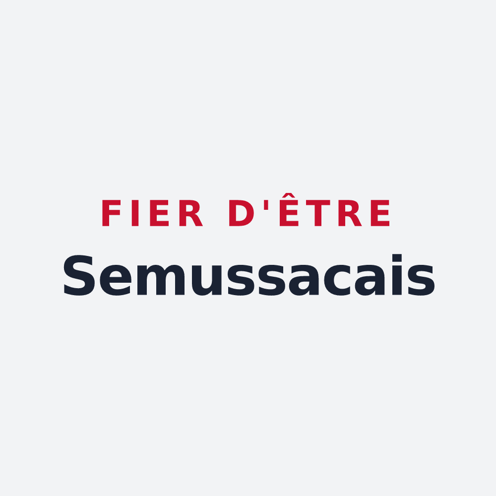 Poster « Fier d'être Semussacais » — design pour Semussac