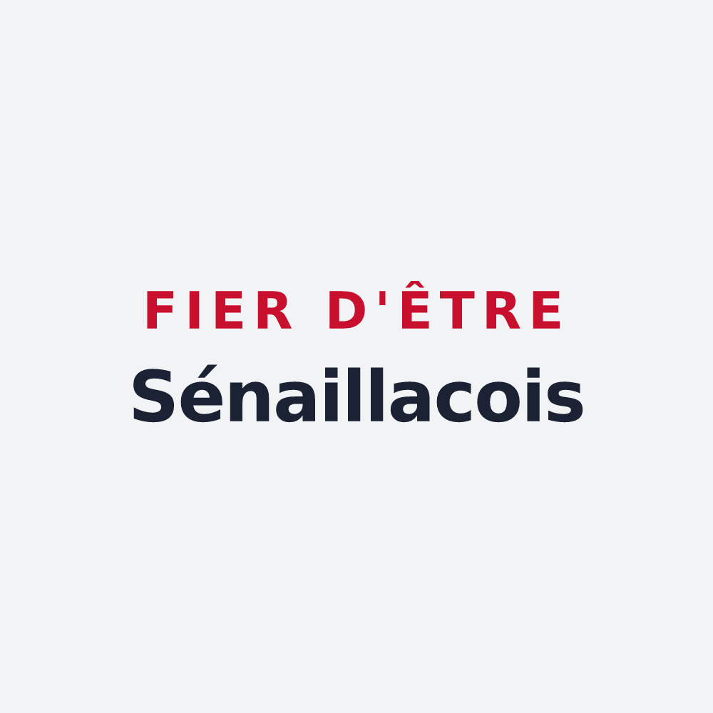 Poster « Fier d'être Sénaillacois » — design pour Sénaillac-Lauzès
