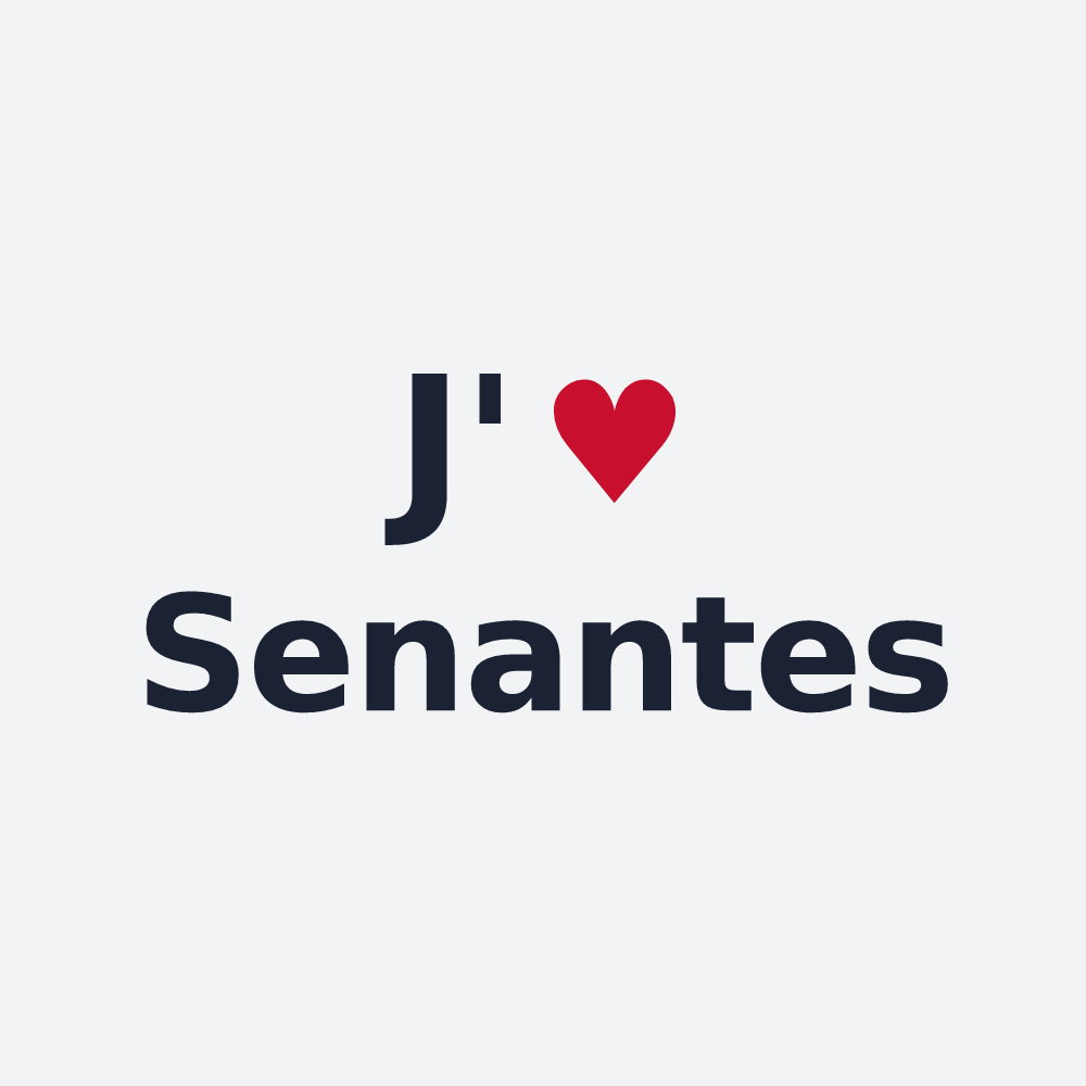 Poster personnalisé Senantes — design J'aime Senantes