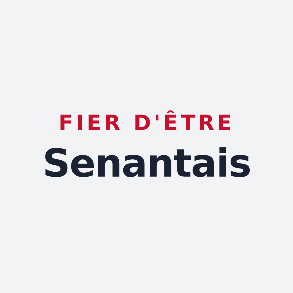 Poster « Fier d'être Senantais » — design pour Senantes