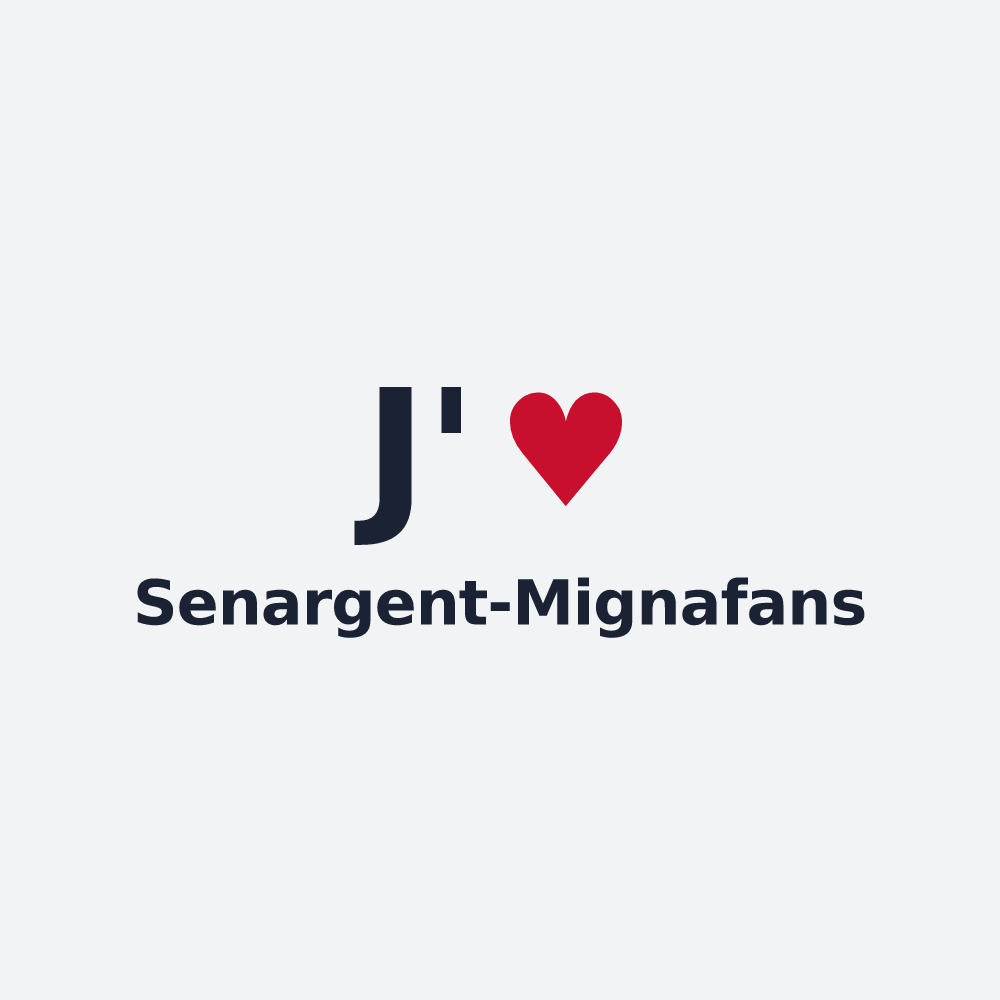 Poster personnalisé Senargent-Mignafans — design J'aime Senargent-Mignafans