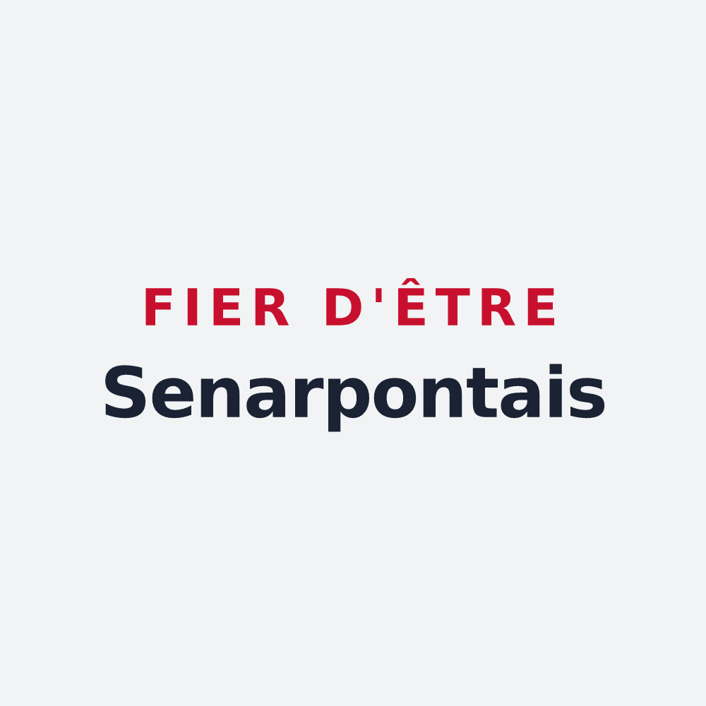 Poster « Fier d'être Senarpontais » — design pour Senarpont