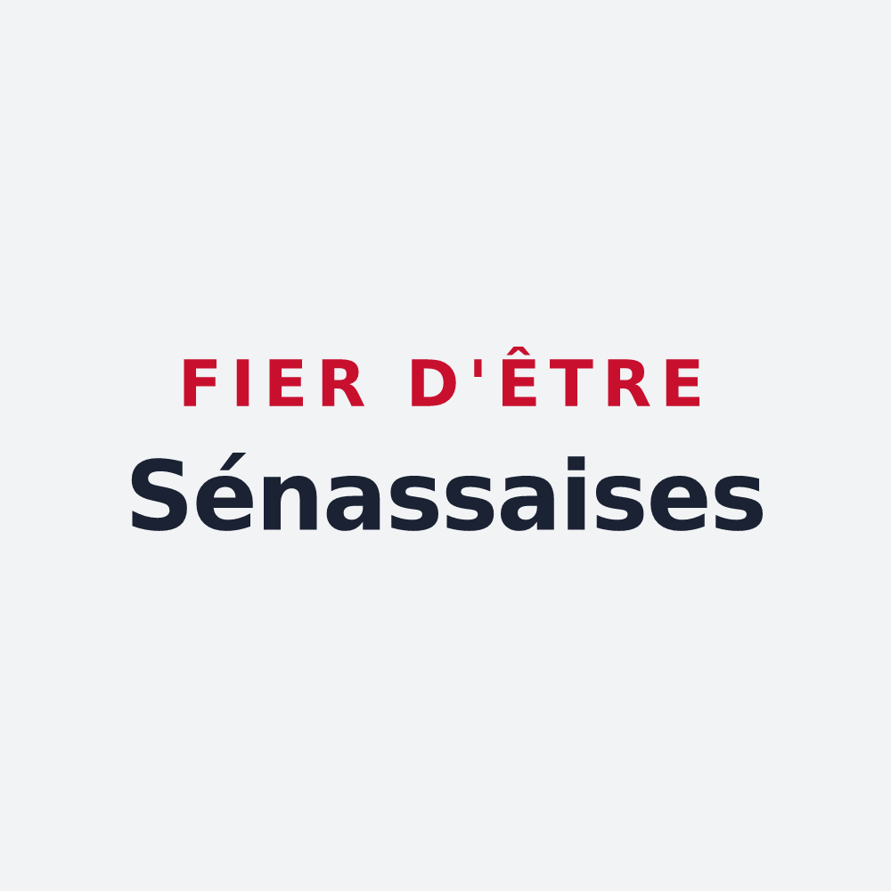 Poster « Fier d'être Sénassaises » — design pour Sénas