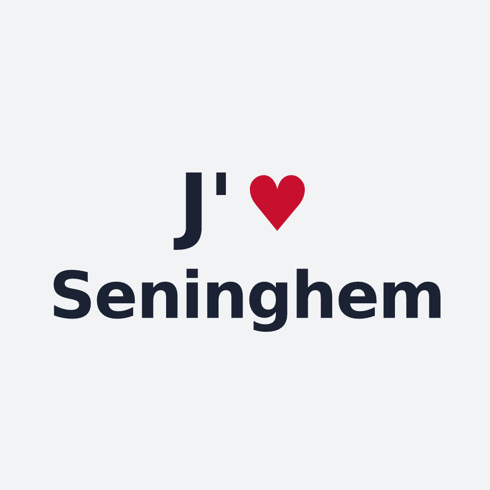 Poster personnalisé Seninghem — design J'aime Seninghem