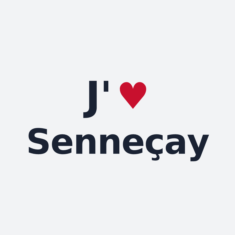 Poster personnalisé Senneçay — design J'aime Senneçay