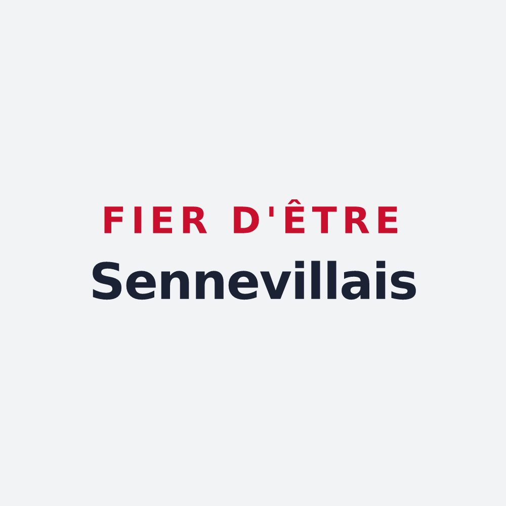 Poster « Fier d'être Sennevillais » — design pour Senneville-sur-Fécamp