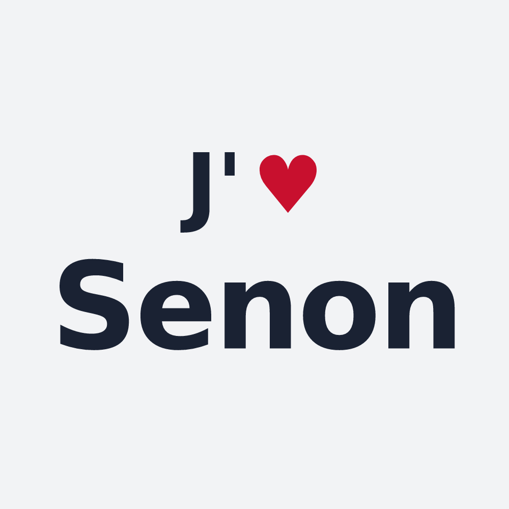 Poster personnalisé Senon — design J'aime Senon