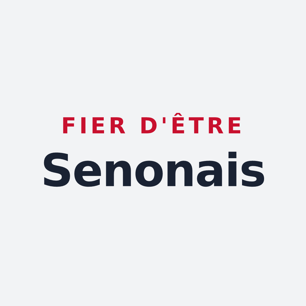 Poster « Fier d'être Senonais » — design pour Senon