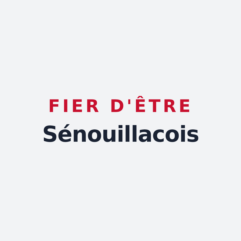 Poster « Fier d'être Sénouillacois » — design pour Senouillac