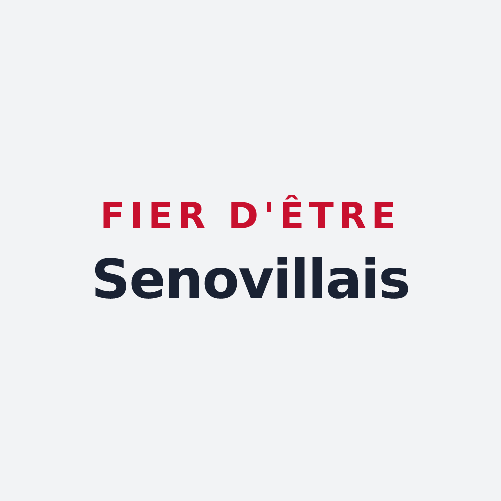 Poster « Fier d'être Senovillais » — design pour Sénoville