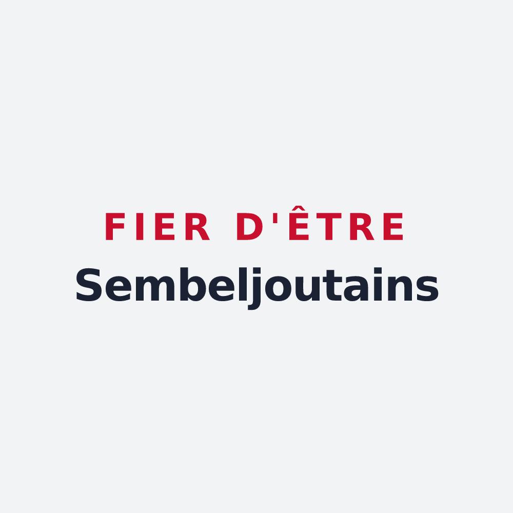 Poster « Fier d'être Sembeljoutains » — design pour Sens-Beaujeu