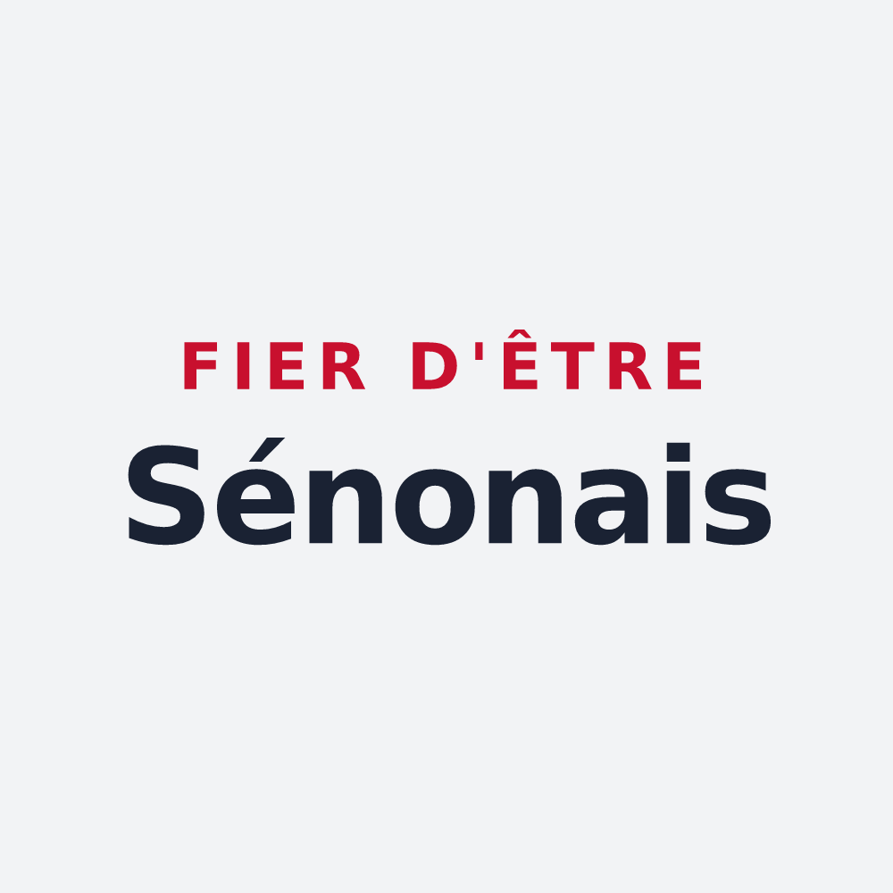 Poster « Fier d'être Sénonais » — design pour Sens