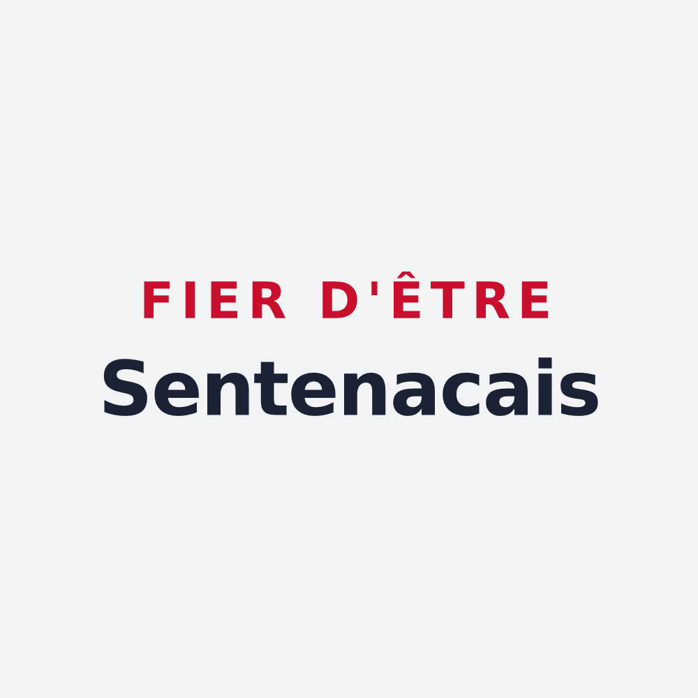 Poster « Fier d'être Sentenacais » — design pour Sentenac-d'Oust