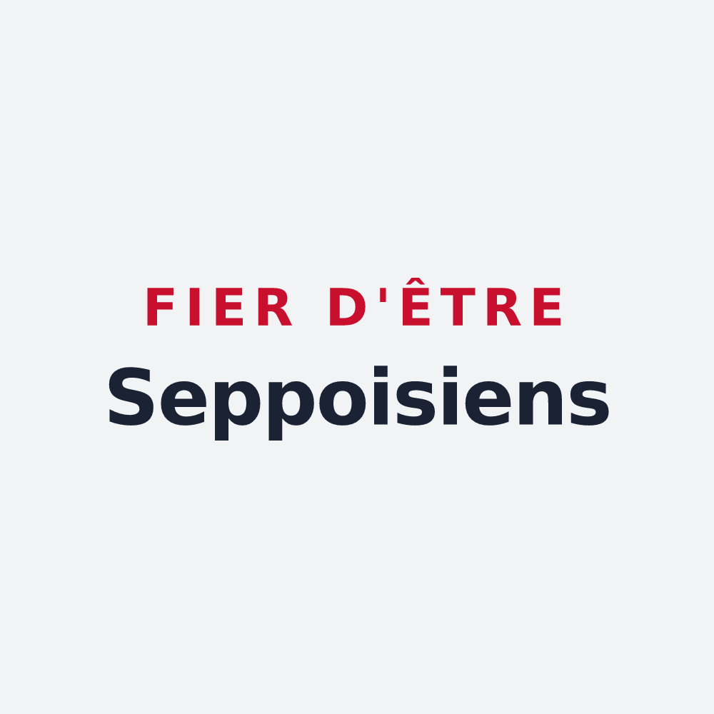 Poster « Fier d'être Seppoisiens » — design pour Seppois-le-Haut