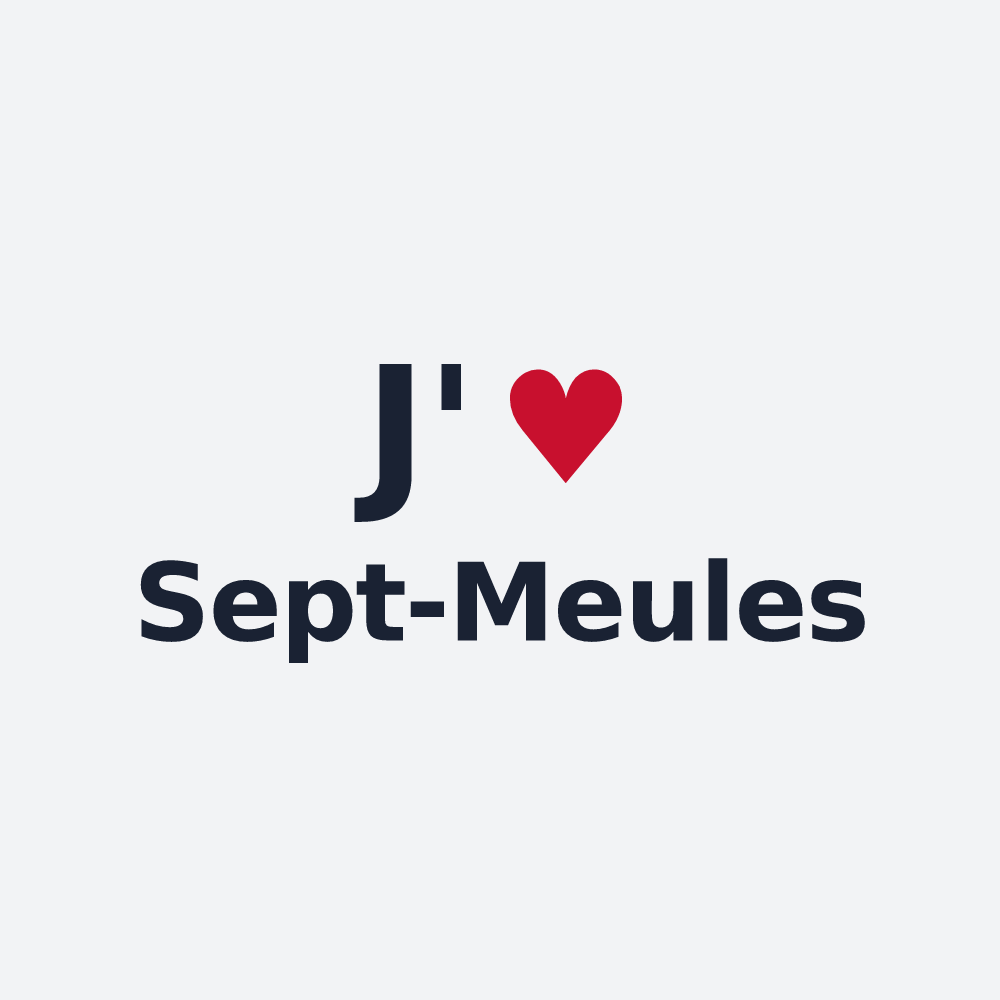 Poster personnalisé Sept-Meules — design J'aime Sept-Meules