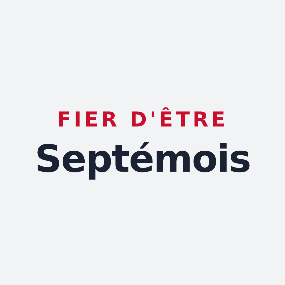 Poster « Fier d'être Septémois » — design pour Septèmes-les-Vallons