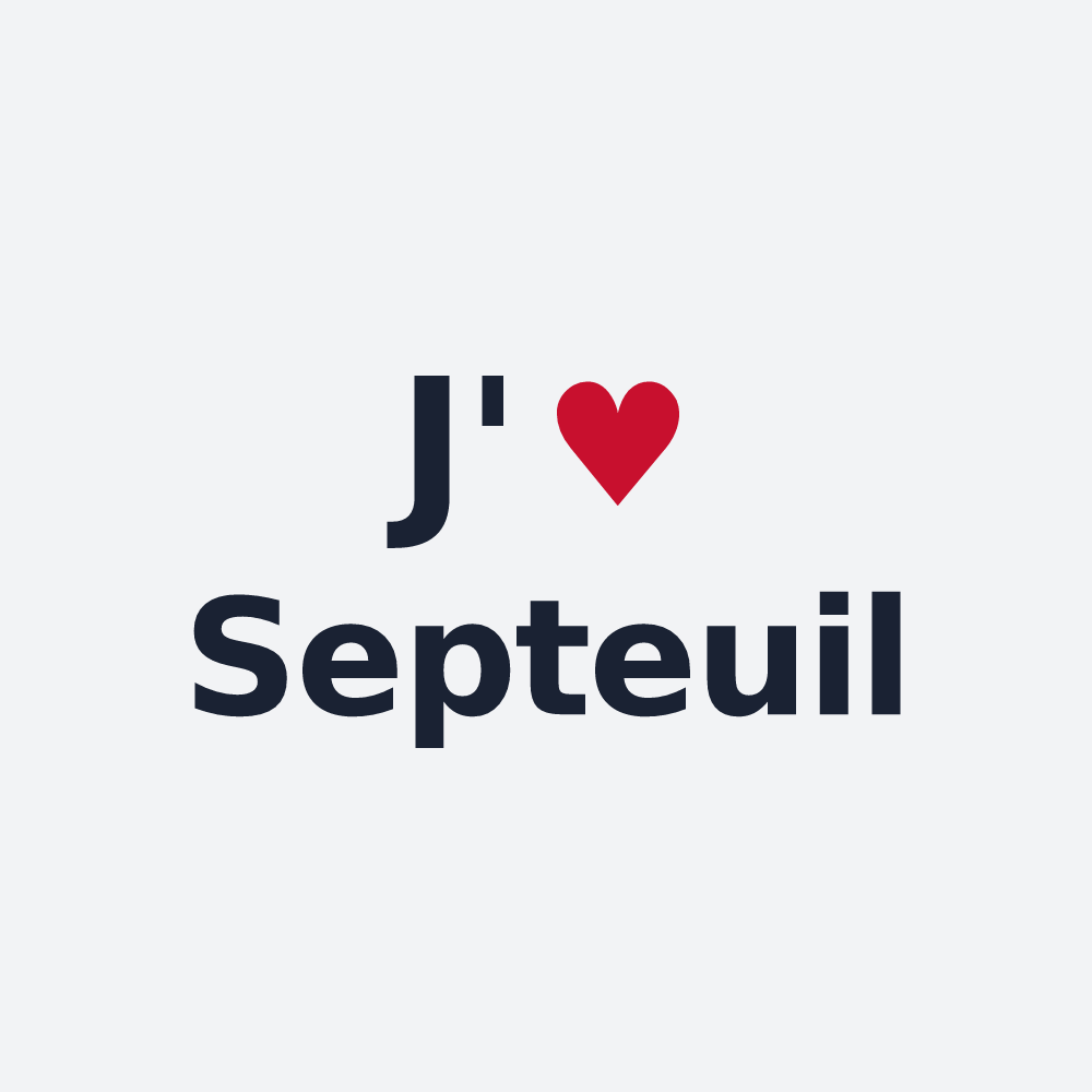 Poster personnalisé Septeuil — design J'aime Septeuil