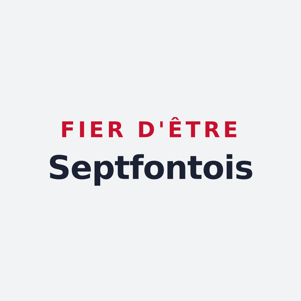 Poster « Fier d'être Septfontois » — design pour Septfonds