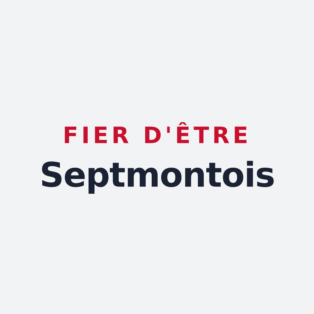 Poster « Fier d'être Septmontois » — design pour Septmonts
