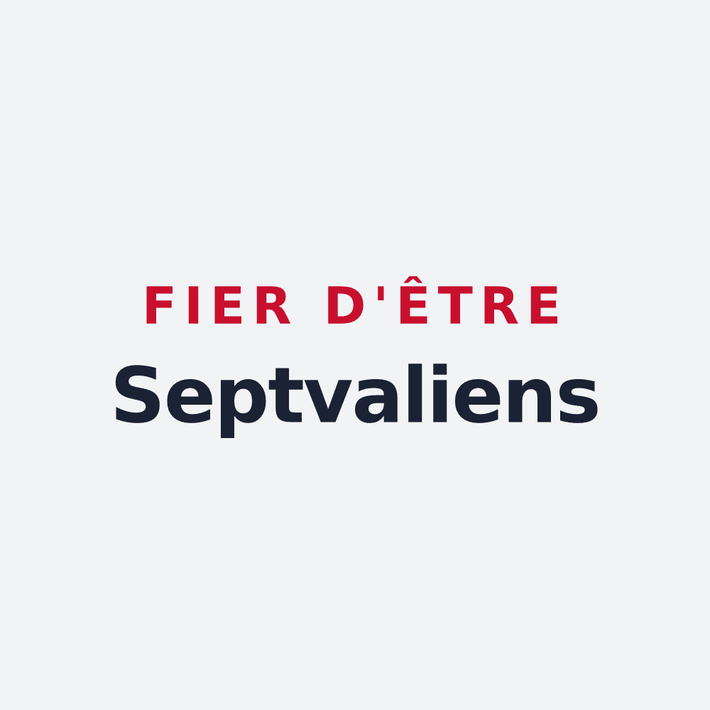 Poster « Fier d'être Septvaliens » — design pour Septvaux