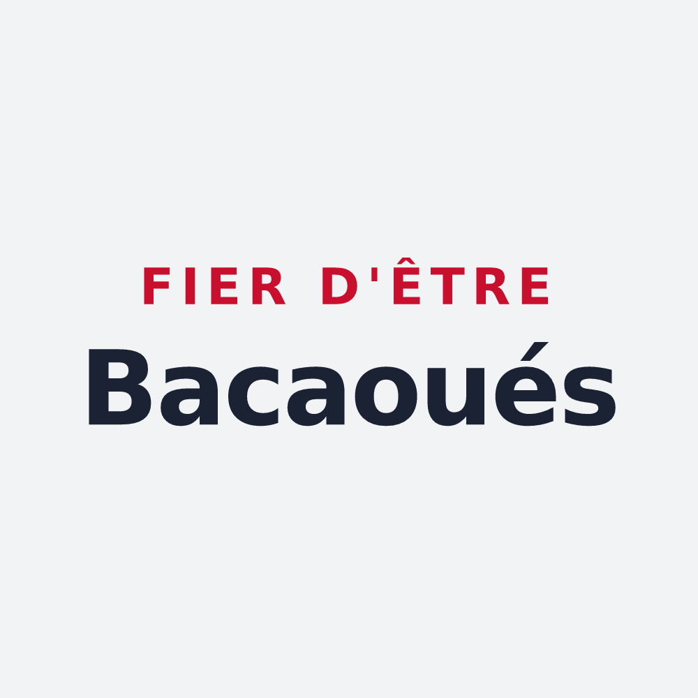 Poster « Fier d'être Bacaoués » — design pour Sepvigny