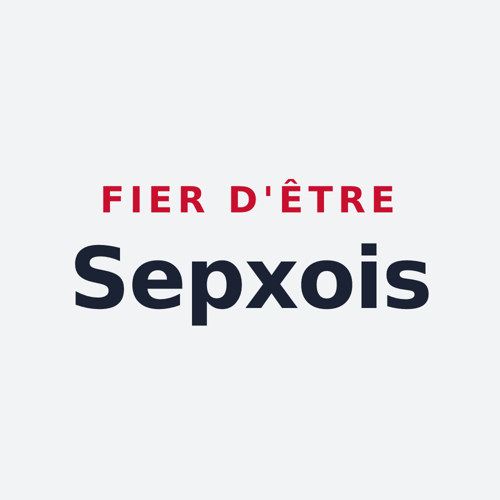 Poster « Fier d'être Sepxois » — design pour Sepx