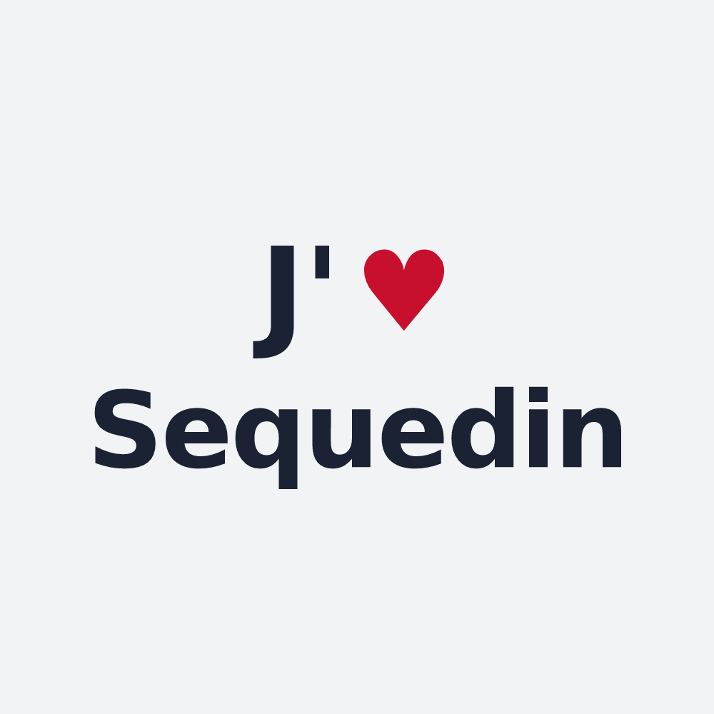 Poster personnalisé Sequedin — design J'aime Sequedin