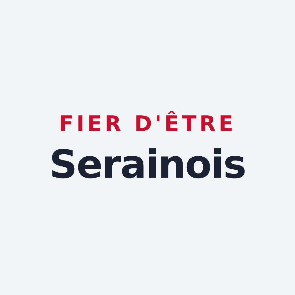 Poster « Fier d'être Serainois » — design pour Serain