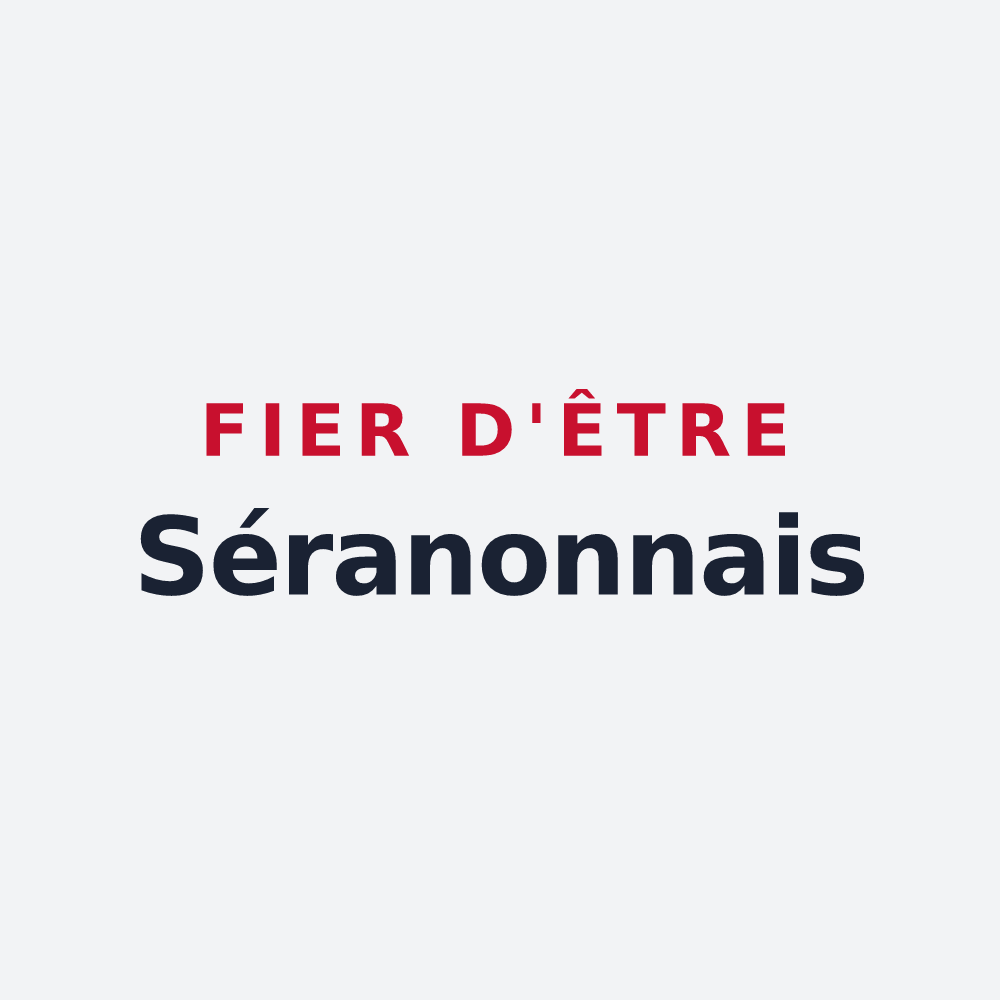 Poster « Fier d'être Séranonnais » — design pour Séranon