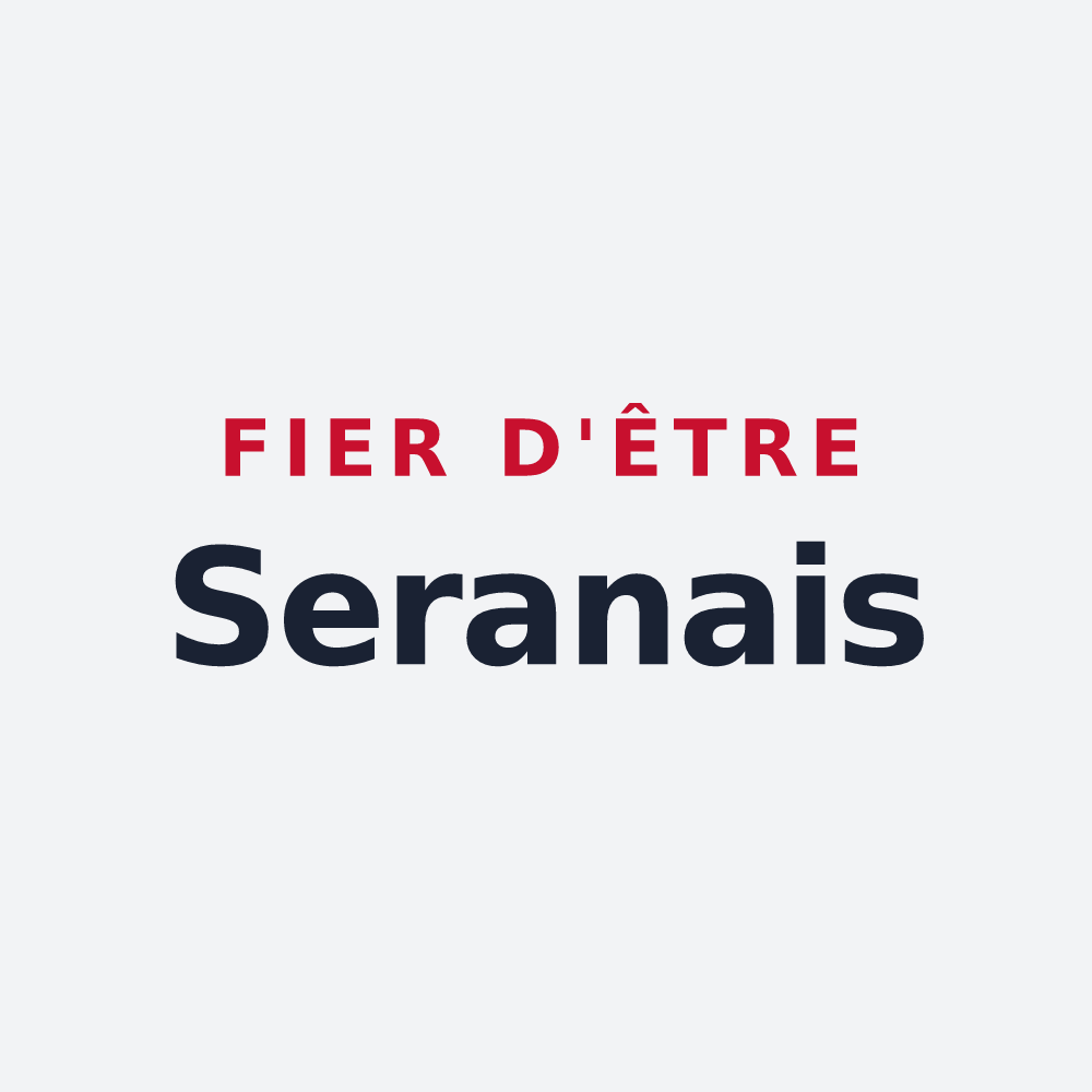 Poster « Fier d'être Seranais » — design pour Serans