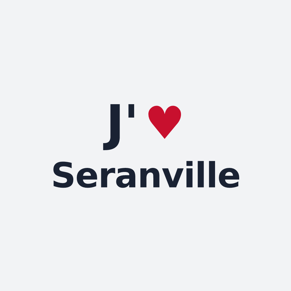 Poster personnalisé Seranville — design J'aime Seranville