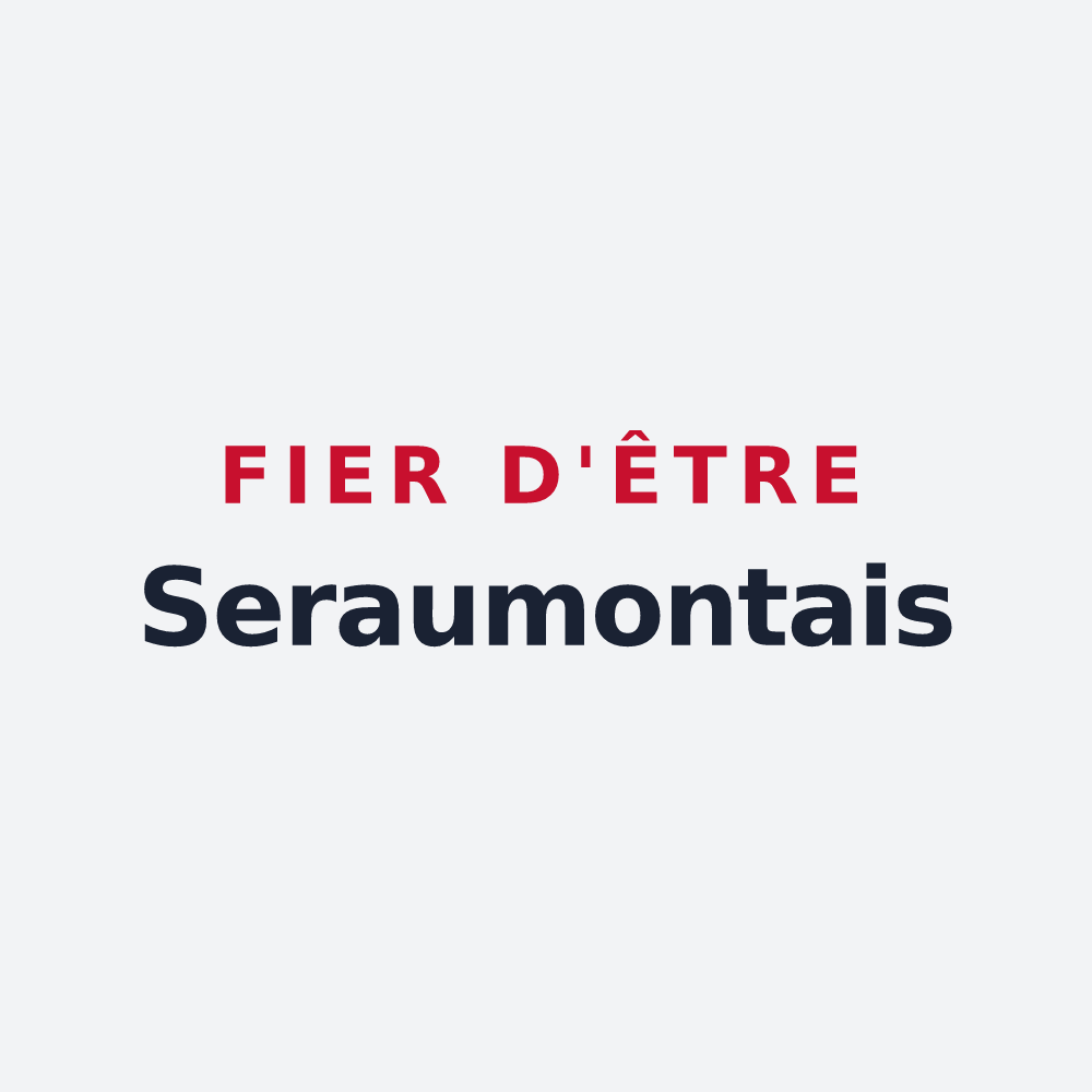 Poster « Fier d'être Seraumontais » — design pour Seraumont