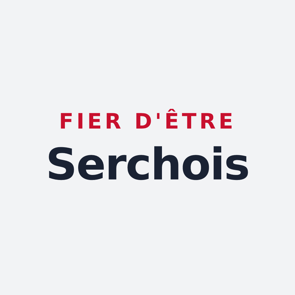 Poster « Fier d'être Serchois » — design pour Serches