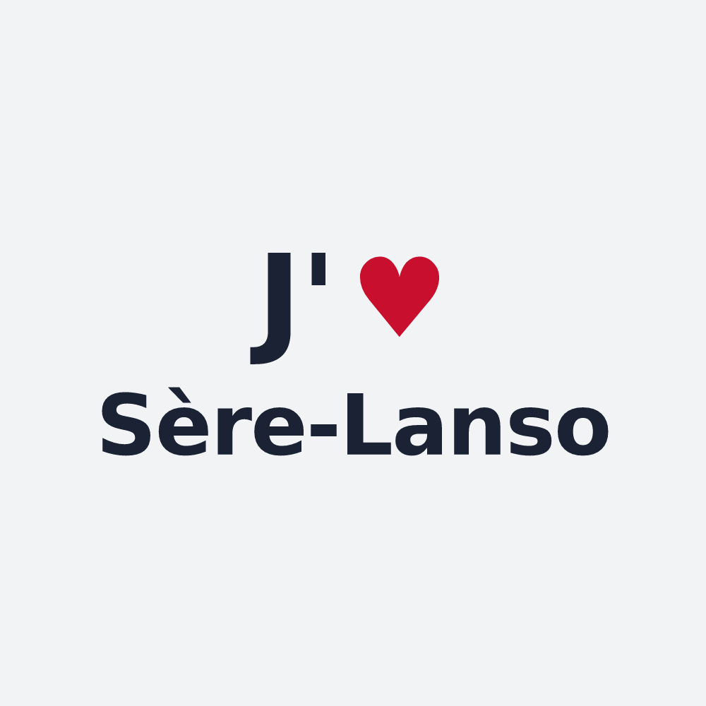Poster personnalisé Sère-Lanso — design J'aime Sère-Lanso